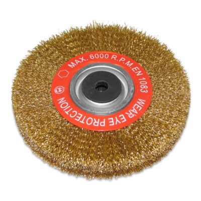 Abbott & Ashby AAWB/200 200mm (8") Crimped Brass Coated Wire Grinding Wheel
