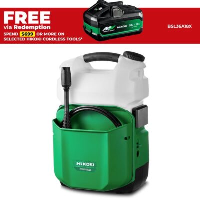 HiKOKI AW18DBL(H4Z) 18V Li-ion Cordless Brushless High Pressure Washer Cleaner - Skin Only