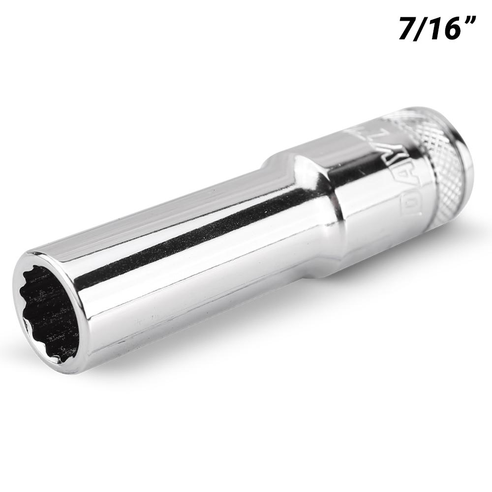 Daytona DI38716DS 3/8" Drive 12 Point 7/16" AF Imperial Deep Socket
