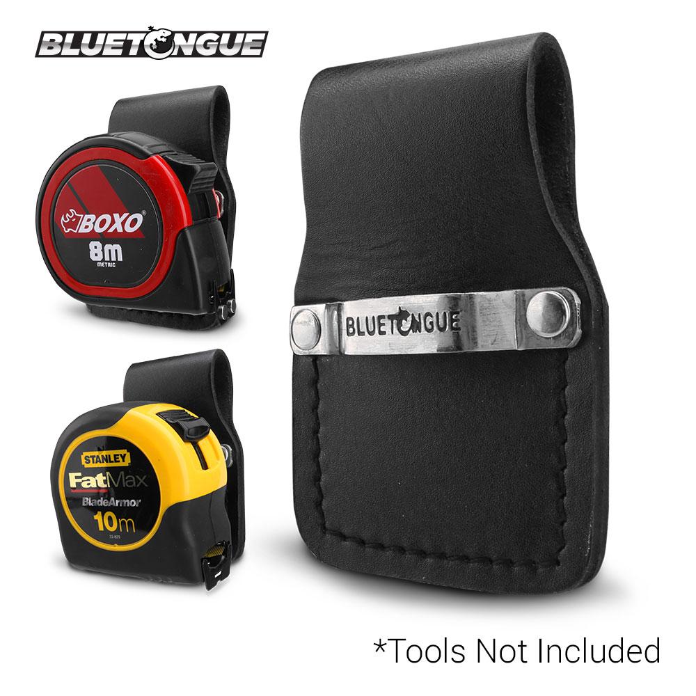 Bluetongue BLU4134 BLU4134 Black Leather Tape Holder With Clip
