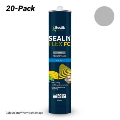 Bostik 3084007320PK 20-Pack 300ml Seal "N" Flex® FC Fast Cure Polyurethane Adhesive/Sealant - Grey