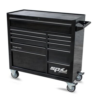 SP Tools SP40165BK 11 Drawer Custom Series Roller Cabinet - Black
