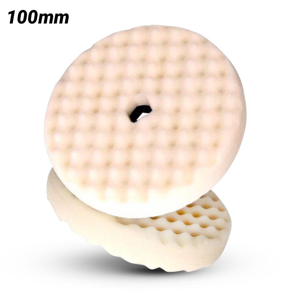 3M 7100119288 (60455083810) 100mm Foam Compounding Pad - White