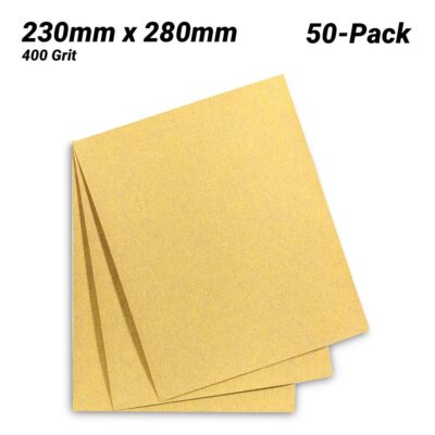 3M 7000084390-50PK (GC801023844) 50-Pack 230mm x 280mm Production 255P 400 Grit Paper Sheet