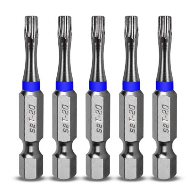 Xtorque 5PKTA2050 TORX20 50mm Tamperproof Torx Head Torsion Magnetic Driver Bit - 5 Pack