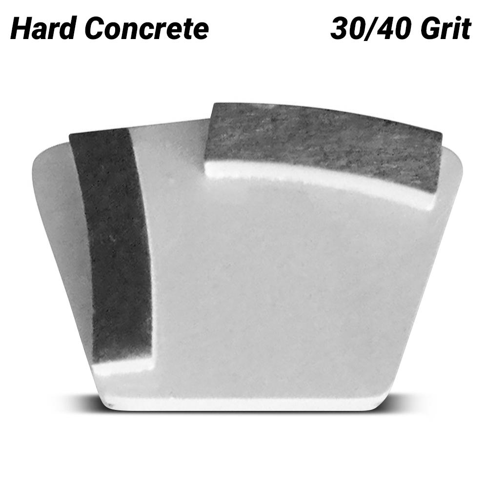 Flextool FT124716-UNIT Bladetec® 30/40 Grit Quick-Fit Hard Concrete 2 Segment Grinding Shoe