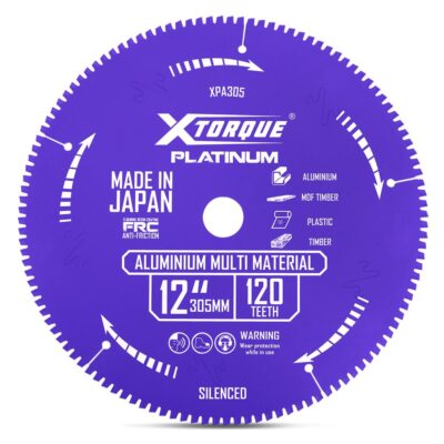 Xtorque XPA305 Platinum 305mm (12") 120-Teeth Aluminium Multi Material Carbide Tipped Saw Blade - MADE IN JAPAN