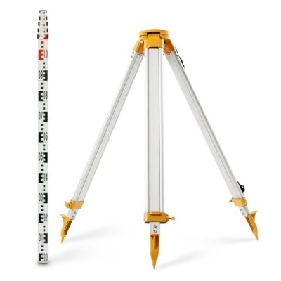 Topcon COMBO2 Dome Aluminium Tripod ML400D & 5m 5-Section Staff 07-10-55ES