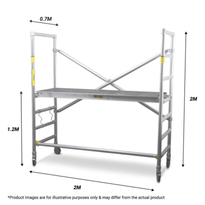 Climbrite CLIMSF 1.2m x 0.7m x 2.0m Mini Aluminium Scaffold