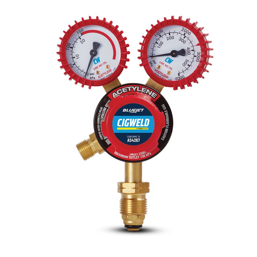 Cigweld 210223 150kPa Acetylene Regulator Type VI