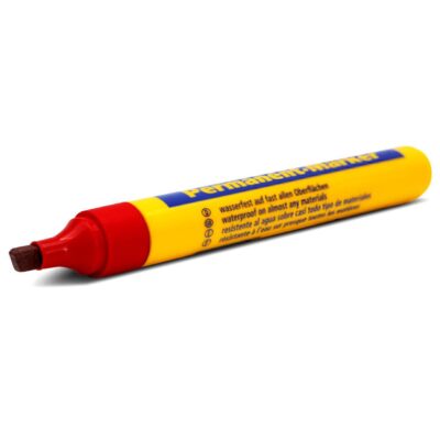 Bleispitz 1201 Single Quick Dry 1-5mm Wedge Tip Red Permanent Marker - MADE IN GERMANY