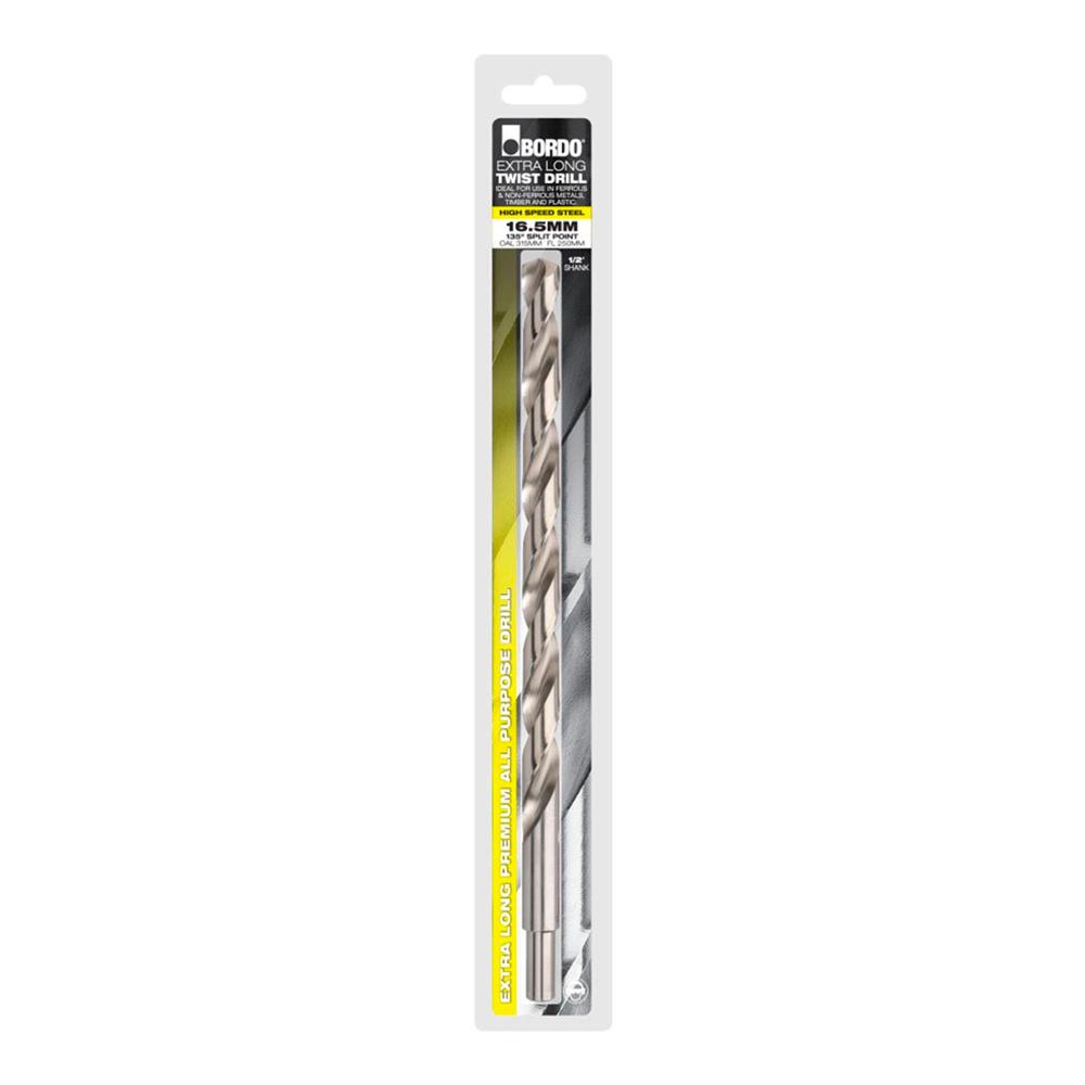 Bordo 2504-5.00 5 x 315mm M2 HSS Bright Finish Extra Long Jobber Drill
