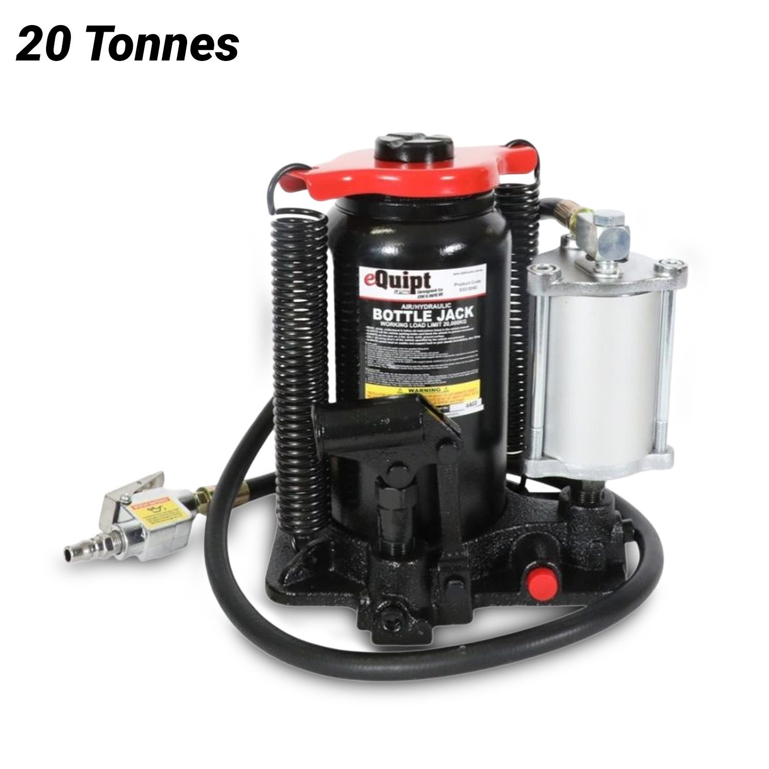 eQuipt E02-0040 20 Tonne Air/Manual Hydraulic Bottle Jack