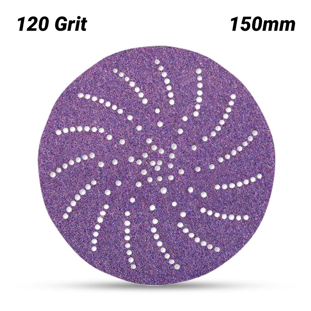 3M 7100045073 (60440296220) 150mm (6") Cubitron II 775L 120 Grit Clean Film Sanding Disc