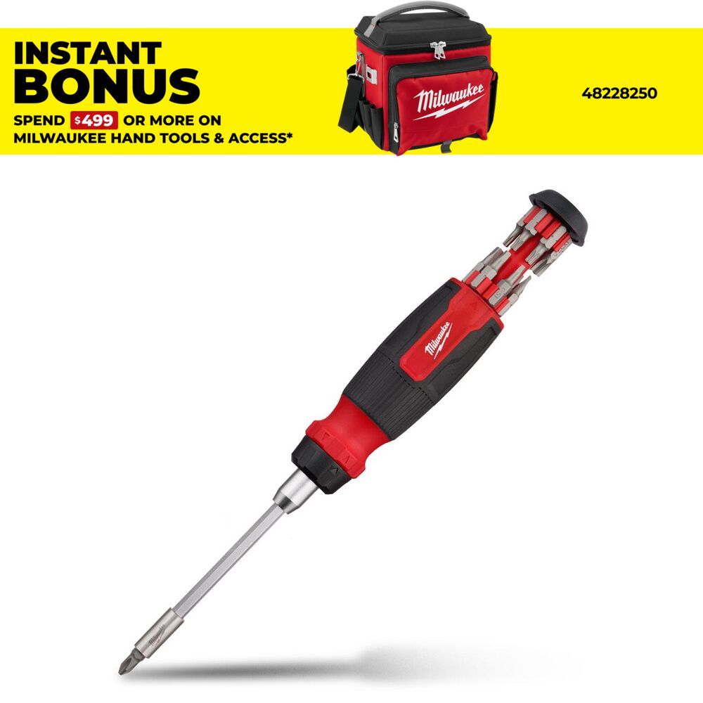 Milwaukee 48222903 14-in-1 Ratcheting Multi-Bit Screwdriver