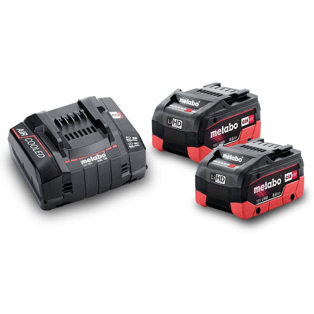 Metabo 8.0 LiHD 145 KIT (AU62738108) 18V 8.0 LiHD Cordless Battery and Charger Starter Pack