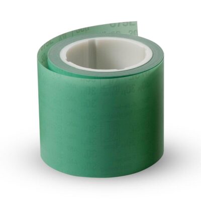 3M 60440124836 101mm x 15.2m 30 Micron Diamond Microfinishing Film Rolls - Green