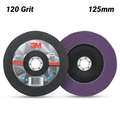 3M 7100196815 (UU010034740) 125mm (5") 769F 120 Grit Flap Disc