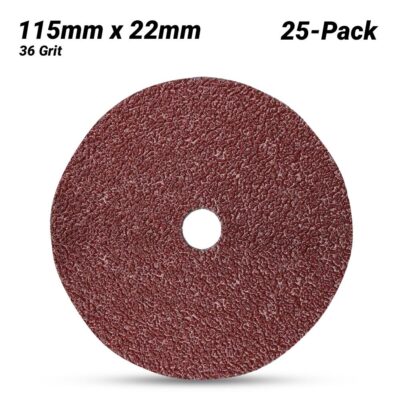 3M 7000028192-25PK (60440229288) 25-Pack 115mm x 22mm Cubitron II 982C 36 Grit Fibre Disc