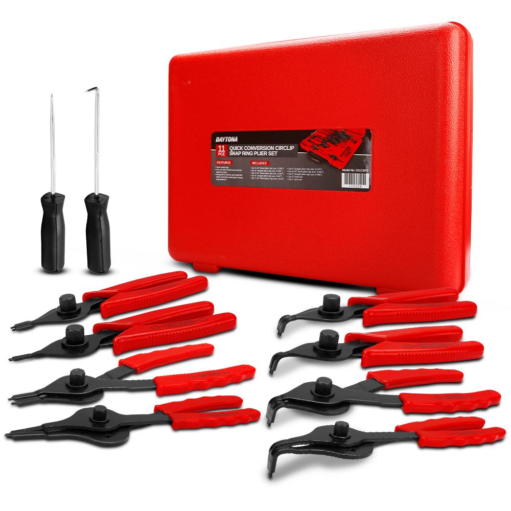 Daytona D11CSPS 11pce Quick Conversion Circlip Snap Ring Plier Set