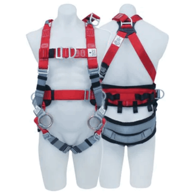 3M 7012870235 (70007952859) 3M™ PROTECTA® PRO Tower Workers Harness AB129-2M, Red and Grey, Large, 1 EA/Case
