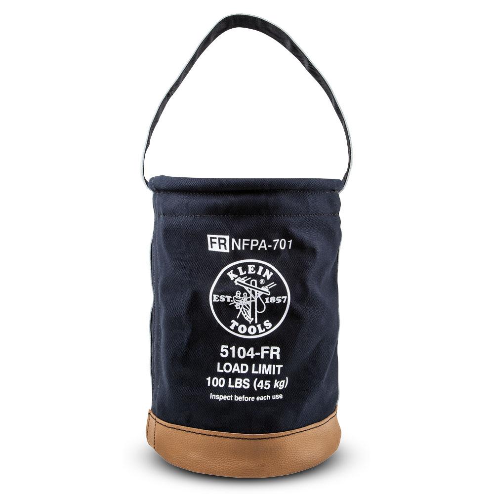Klein A-5104FR Flame-Resistant Canvas Bucket Tool Bag