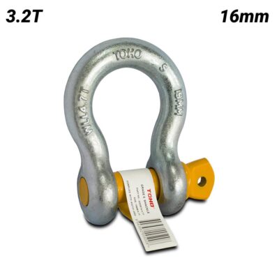 Toho GSSB16-3.2T 3.2T 16mm Grade S Screw Pin Bow Shackle