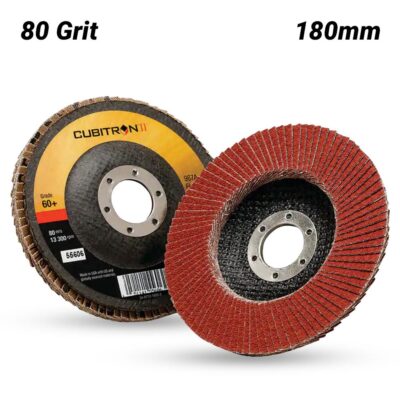 3M 7000104367 (65062) 180mm x 22mm Cubitron II 967A 80 Grit Flap Disc