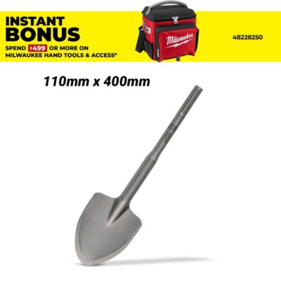 Milwaukee 4932343747 110mm x 400mm SDS Max Spade Chisel