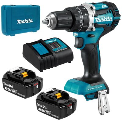 Makita DHP484SFE 18V 3.0Ah Li-ion Cordless Brushless Hammer Driver Drill Combo Kit