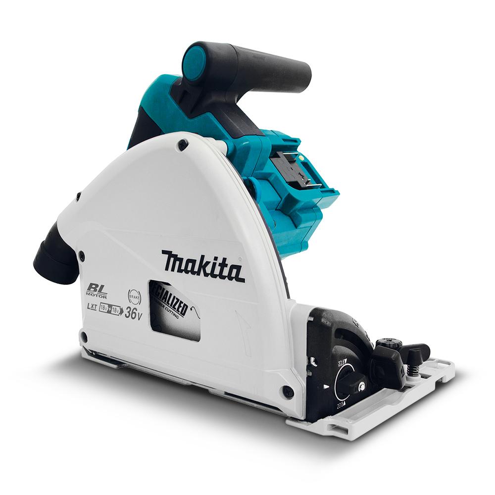 Makita DSP601ZJU 36V (18V x 2) Li-Ion Cordless Brushless AWS Plunge Cut Circular Saw - Skin Only