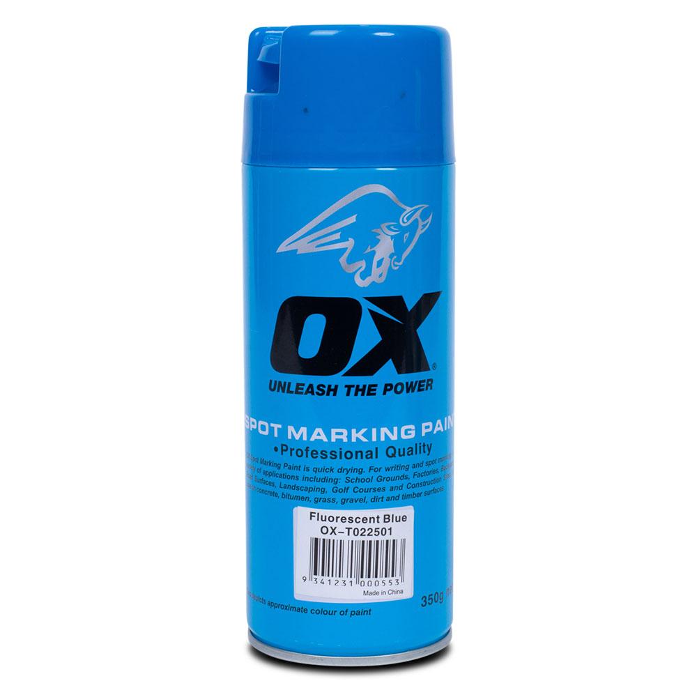 OX Tools OX-T022501 OX Trade Fluro Blue Spot Marking Paint (Single Can)