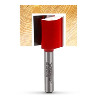 Xtorque XP1664 Platinum 16mm Straight With End Tip Double Flute 1/4" Shank Router Bit