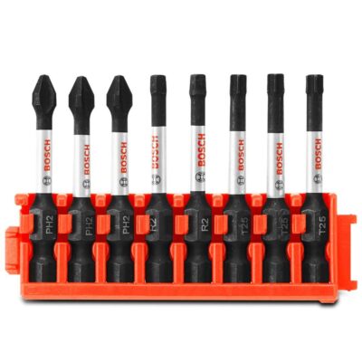 Bosch CCSV208 (2.610.069.838) 8pce Impact Tough Modular Power Bit Set With Clip