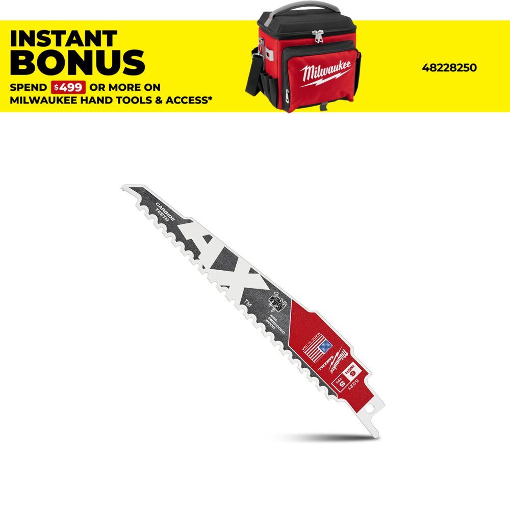 Milwaukee 48005221 150mm SAWZALL Carbide Ax™ Blade