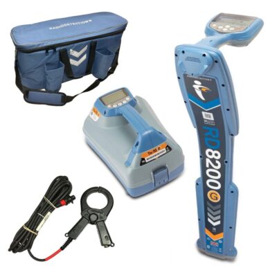 Radiodetection 10/8200G-TX10-100 (RD8200G) Cable & Pipe Locator with 100mm Transmitter Signal Clamp Kit