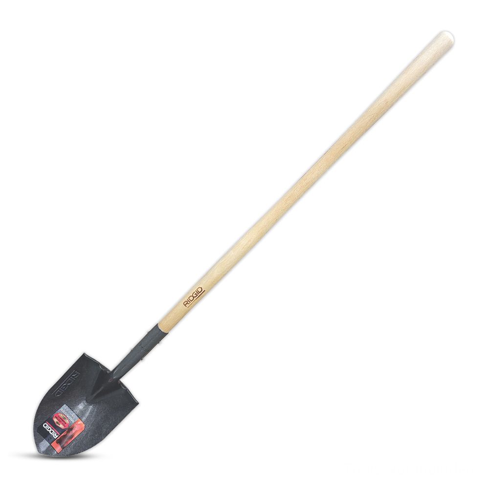 Ridgid 78873 (170) Round Mouth Long Handle Shovel