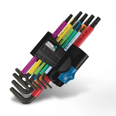 Wera WER024179 9pce 967/9 Torx Multicolour L-Key Set With Holding Function