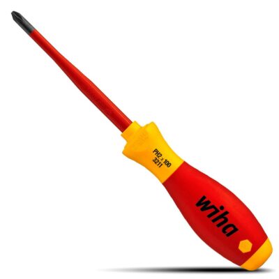 Wiha 35394 100mm 3211 VDE SoftFinish SlimFix PH2 Screwdriver