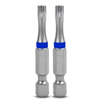 Xtorque TT4050MM T40 50mm Tamperproof Torx Head Torsion Driver Bit - 2 Pack