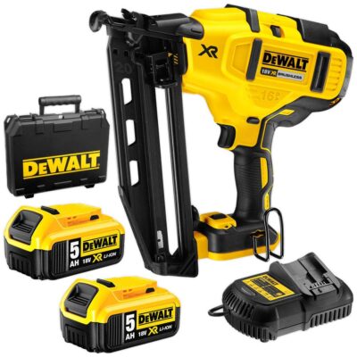 DeWalt DCN660P2-XE 18V 5.0Ah XR Li-ion Cordless Brushless 16Ga Second Fix Nailer Combo Kit