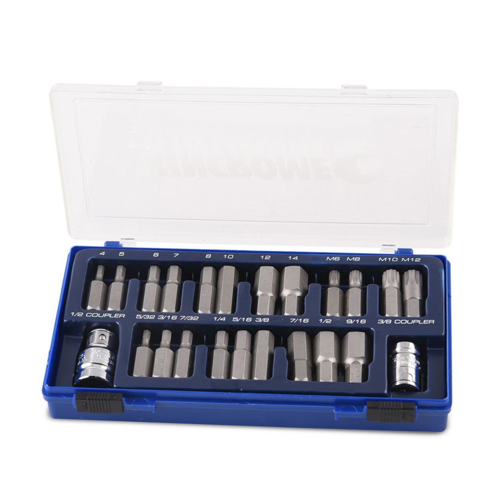 Kincrome 13784 23pce 1/2" Drive Hex & Spline Drive Set