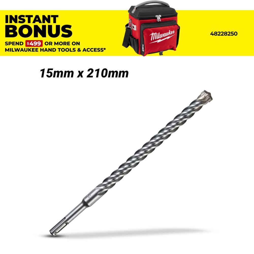 Milwaukee 4932430138 15mm x 210mmSDS Plus MX4 4-Cut Drill Bit