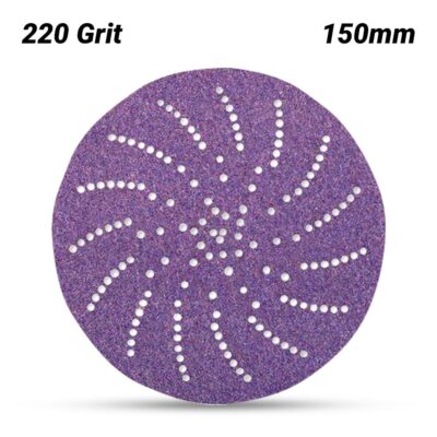 3M 7100064271 (60440255911) 150mm (6") Cubitron II 775L 220 Grit Clean Sanding Film Disc