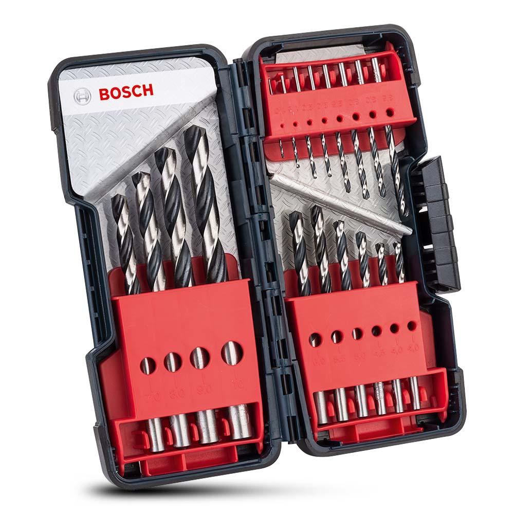 Bosch TWIST DRILL (2.608.577.350) 18pce 1mm-10mm 135° PointTeQ HSS Twist Drill Bit Set