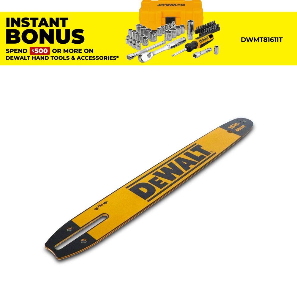 DeWalt N594320 406mm (16") Chainsaw Replacement Bar