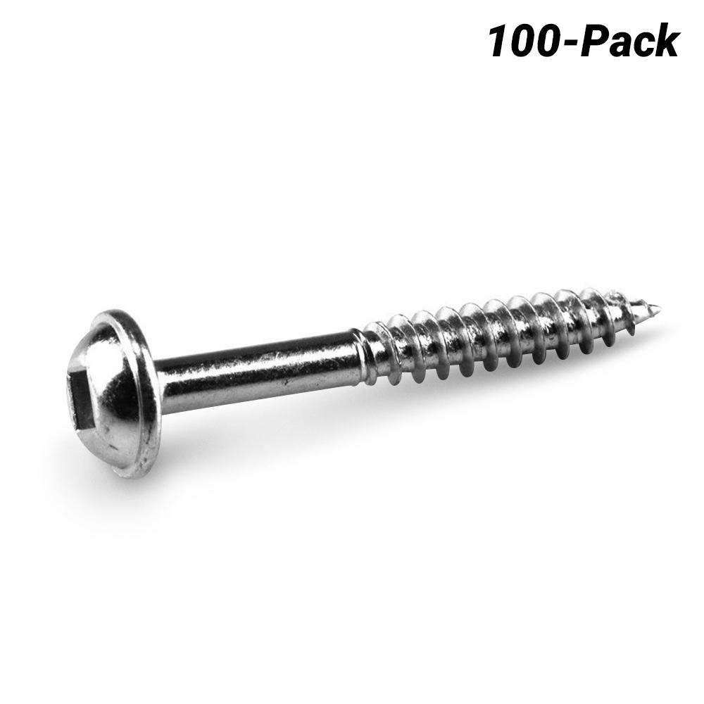 Kreg KR-SMLF125-100 100-Pack 32mm (1-1/4") Fine Thread Zinc Coated Pocket Screws