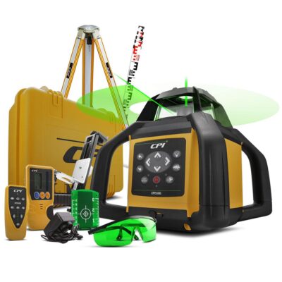 CPI CPI550G-KIT Industrial Green Beam Rotary Laser Kit With Staff & Tripod Kit