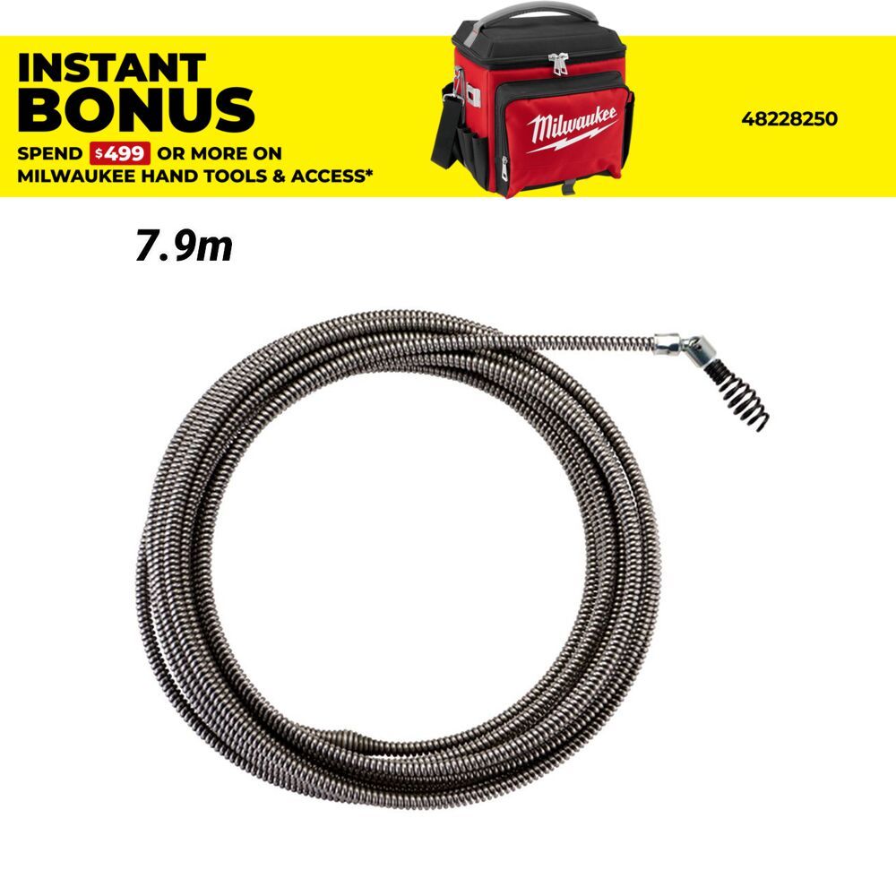 Milwaukee 48532562 7.9mm x 7.6m Drop Head Cable