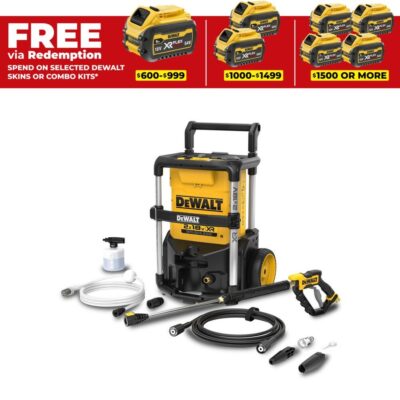 DeWalt DCMPW1600N-XE 36V (18V x 2) XR Cordless Brushless 1600PSI Pressure Washer - Skin Only